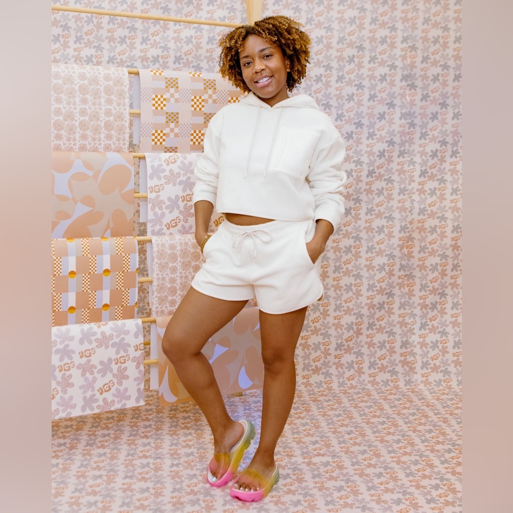 NWT UGG Jella Clear Watercolor Slide Sandals Multicolor Size 10 - Picture 14 of 15